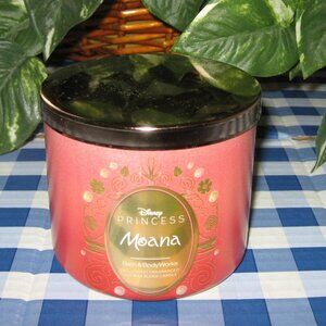 BBW Disney Princess Moana 3 Wick Candle Limited Edition NIB